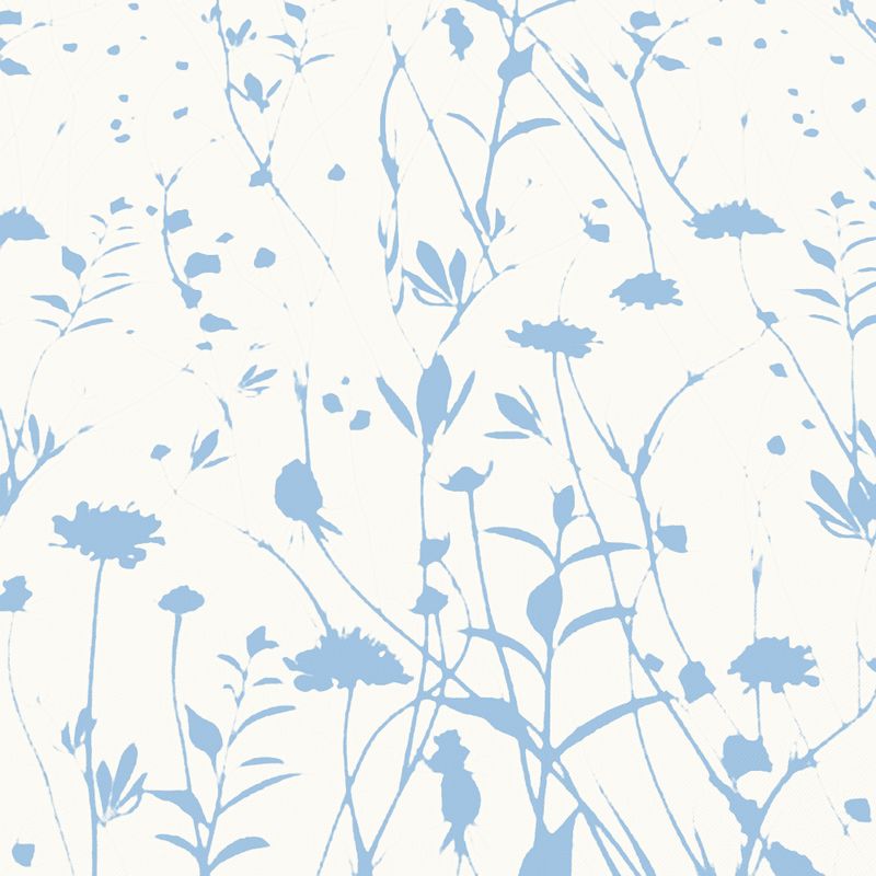 Specialty Wildflower Light Blue on Ivory cuff